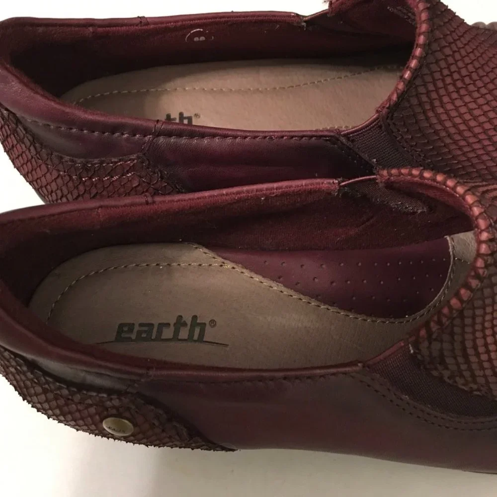 Earth Dorado Prune Relief Pod Leather Shoes